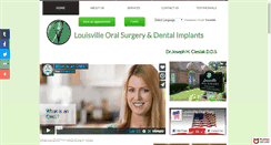 Desktop Screenshot of louisvilleoralsurgery.com