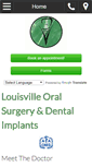 Mobile Screenshot of louisvilleoralsurgery.com