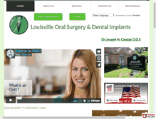 Tablet Screenshot of louisvilleoralsurgery.com